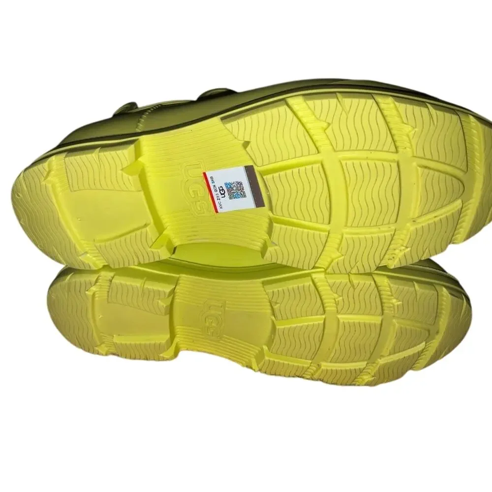 UGG Raindrop Waterproof Rain Boots - Margarita Yellow Size 9.5 LIKE NEW